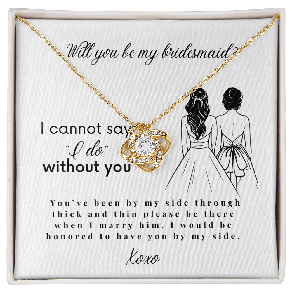 Will You Be My Bridesmaid, Bridesmaid Proposal Necklace with Message Card, Wedding Gifts