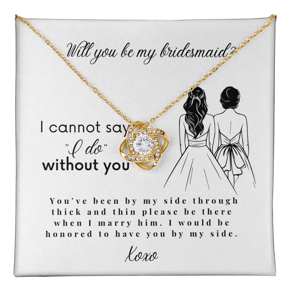 Will You Be My Bridesmaid, Bridesmaid Proposal Necklace with Message Card, Wedding Gifts