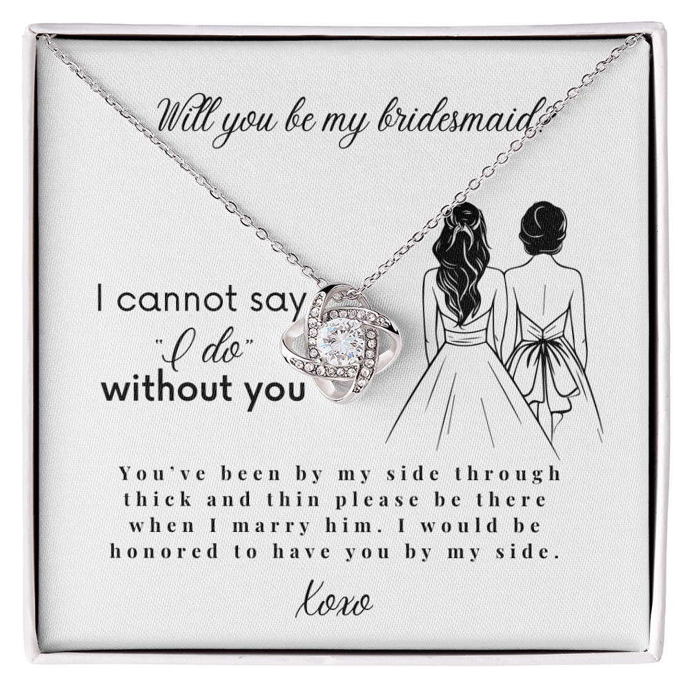 Will You Be My Bridesmaid, Bridesmaid Proposal Necklace with Message Card, Wedding Gifts