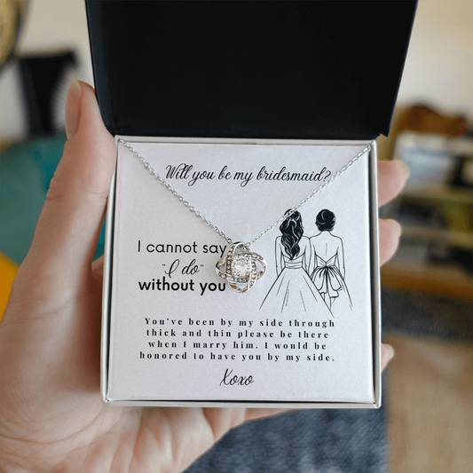 Will You Be My Bridesmaid, Bridesmaid Proposal Necklace with Message Card, Wedding Gifts