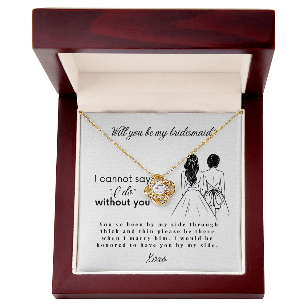 Will You Be My Bridesmaid, Bridesmaid Proposal Necklace with Message Card, Wedding Gifts