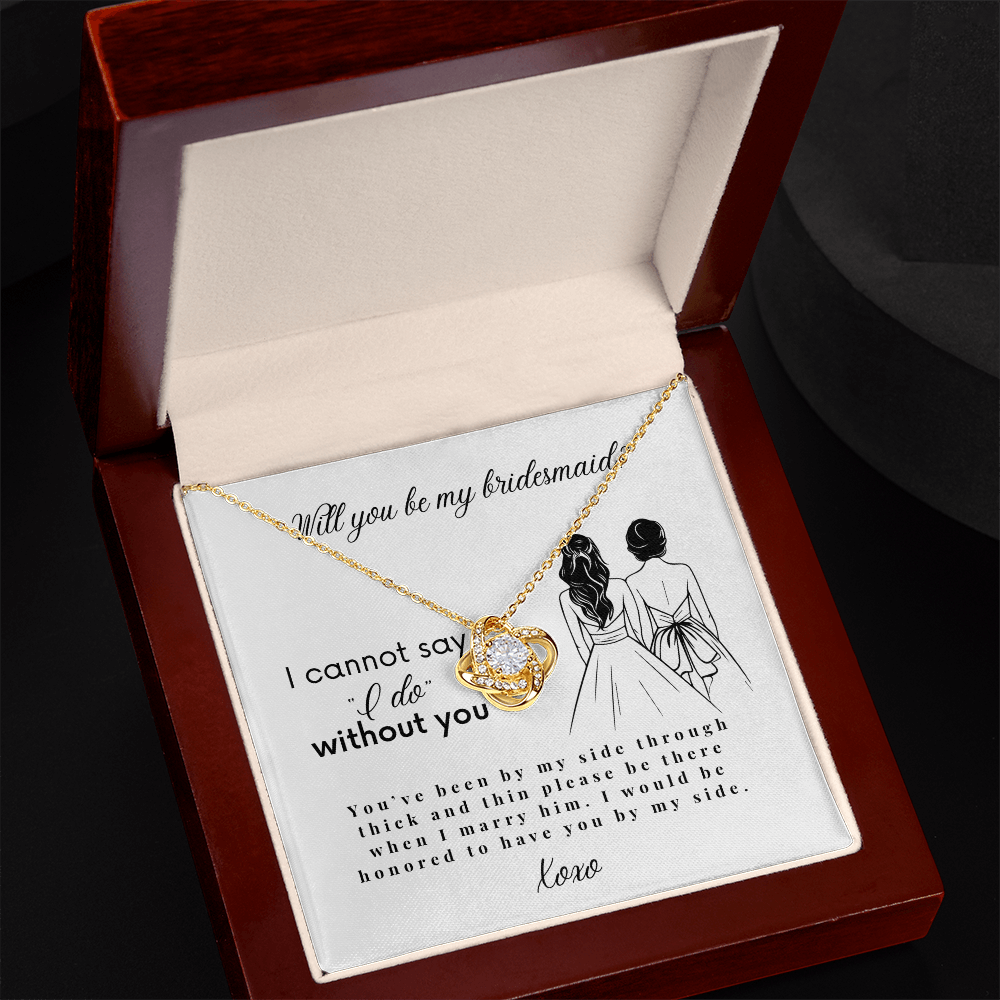 Will You Be My Bridesmaid, Bridesmaid Proposal Necklace with Message Card, Wedding Gifts