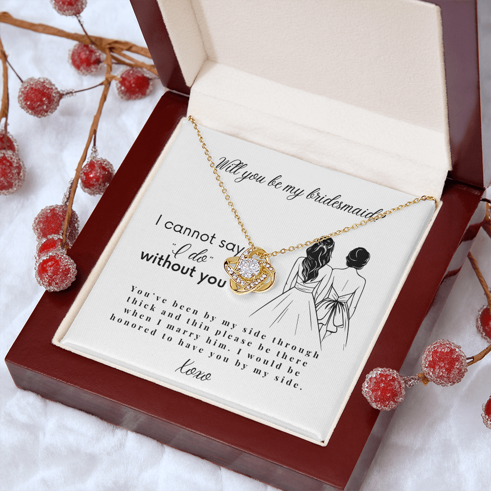 Will You Be My Bridesmaid, Bridesmaid Proposal Necklace with Message Card, Wedding Gifts