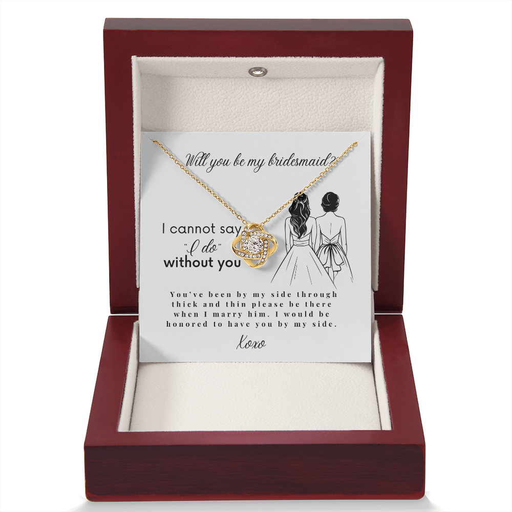 Will You Be My Bridesmaid, Bridesmaid Proposal Necklace with Message Card, Wedding Gifts