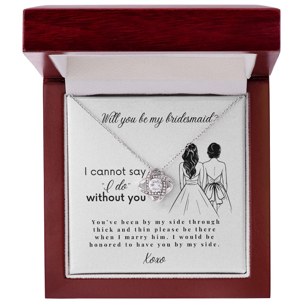 Will You Be My Bridesmaid, Bridesmaid Proposal Necklace with Message Card, Wedding Gifts