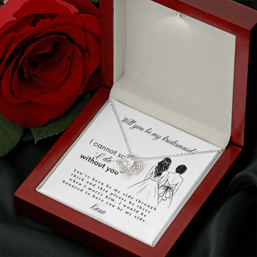 Will You Be My Bridesmaid, Bridesmaid Proposal Necklace with Message Card, Wedding Gifts