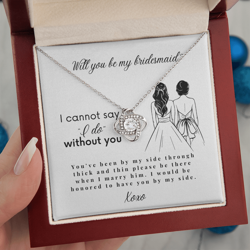 Will You Be My Bridesmaid, Bridesmaid Proposal Necklace with Message Card, Wedding Gifts