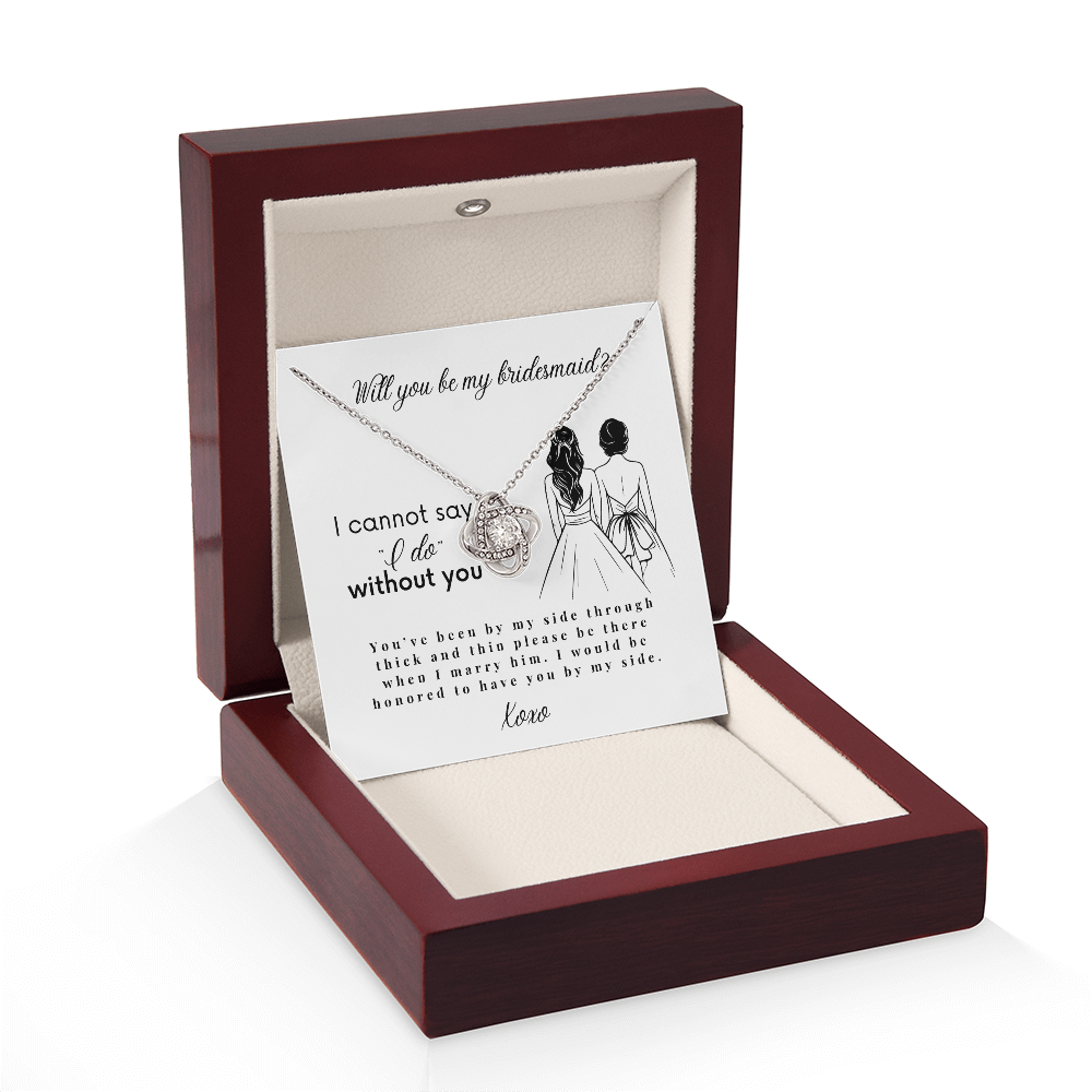 Will You Be My Bridesmaid, Bridesmaid Proposal Necklace with Message Card, Wedding Gifts