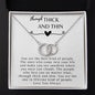 Heart Through Thick and Thin necklace, Friendship, Best Friend gift, tribe, Birthday Present, Christmas Present, Sisters, Bridesmaid, bff