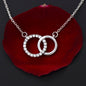 Mother of Groom gift from Bride,Thank you for raising the man of my dreams, Mother in Law necklace gift, Poem card, Interlocking Circles