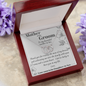 Mother of Groom gift from Bride,Thank you for raising the man of my dreams, Mother in Law necklace gift, Poem card, Interlocking Circles