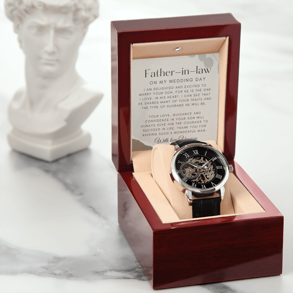 Gift for Future Father-in-Law on Wedding Day|Personalized Gift for Father-in-law from Bride|Wedding Day