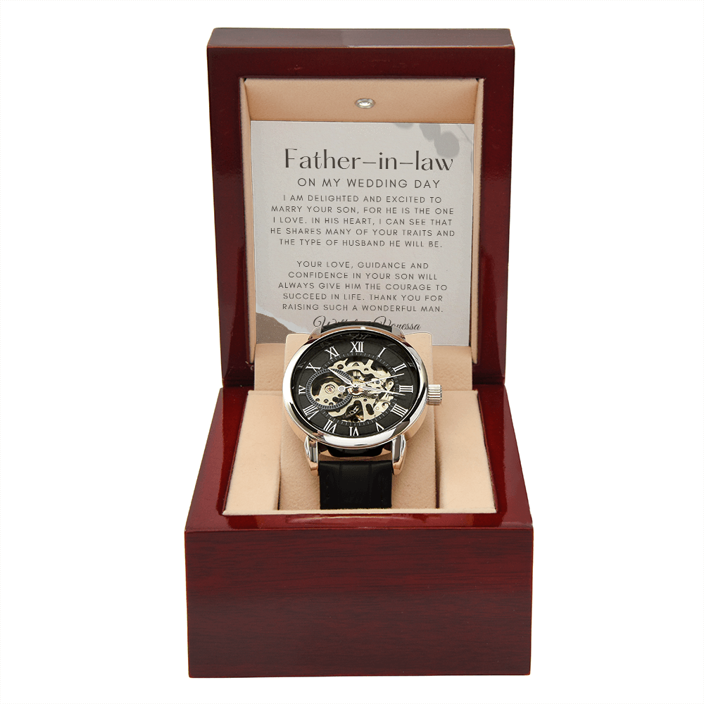 Gift for Future Father-in-Law on Wedding Day|Personalized Gift for Father-in-law from Bride|Wedding Day