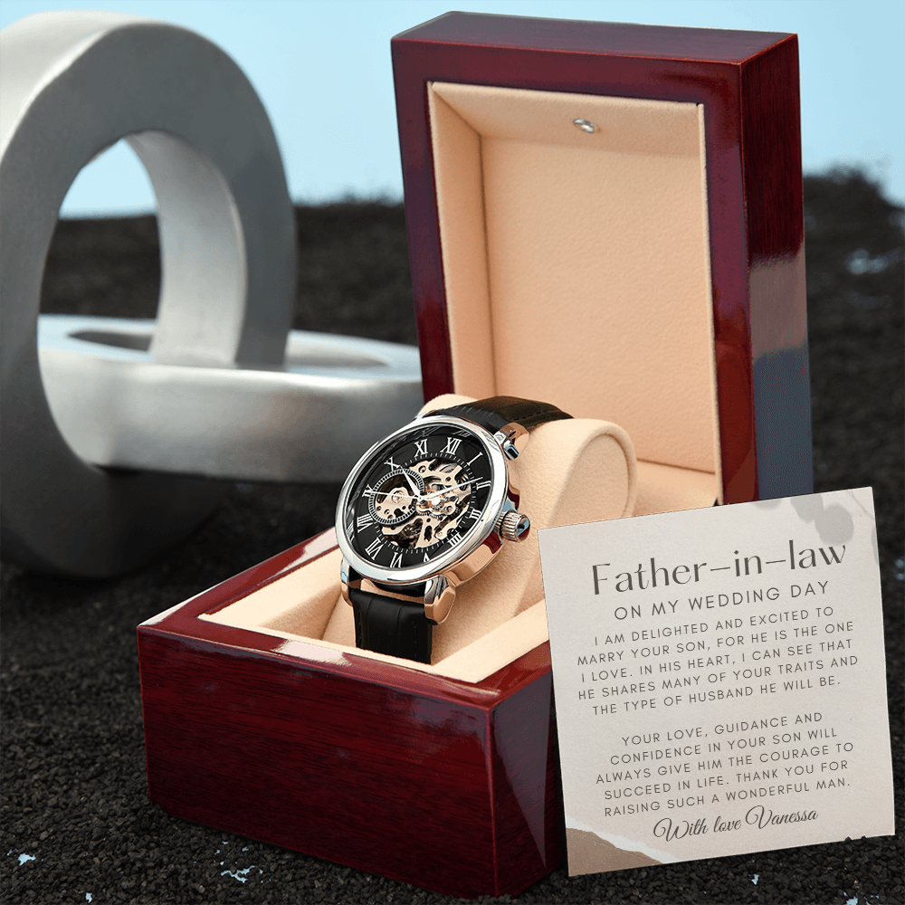 Gift for Future Father-in-Law on Wedding Day|Personalized Gift for Father-in-law from Bride|Wedding Day