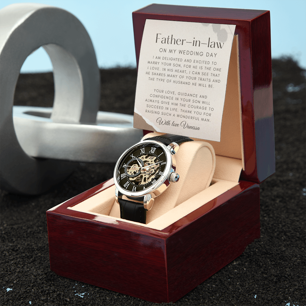 Gift for Future Father-in-Law on Wedding Day|Personalized Gift for Father-in-law from Bride|Wedding Day