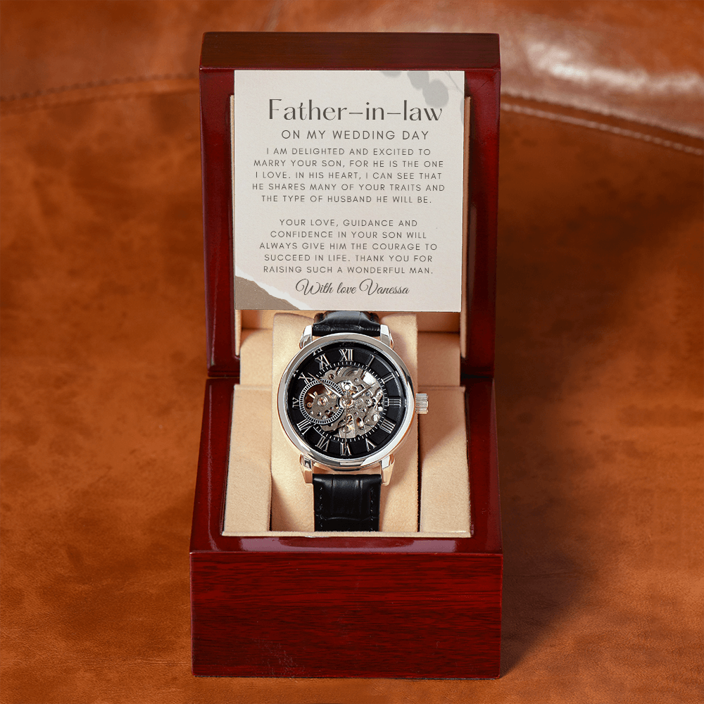Gift for Future Father-in-Law on Wedding Day|Personalized Gift for Father-in-law from Bride|Wedding Day
