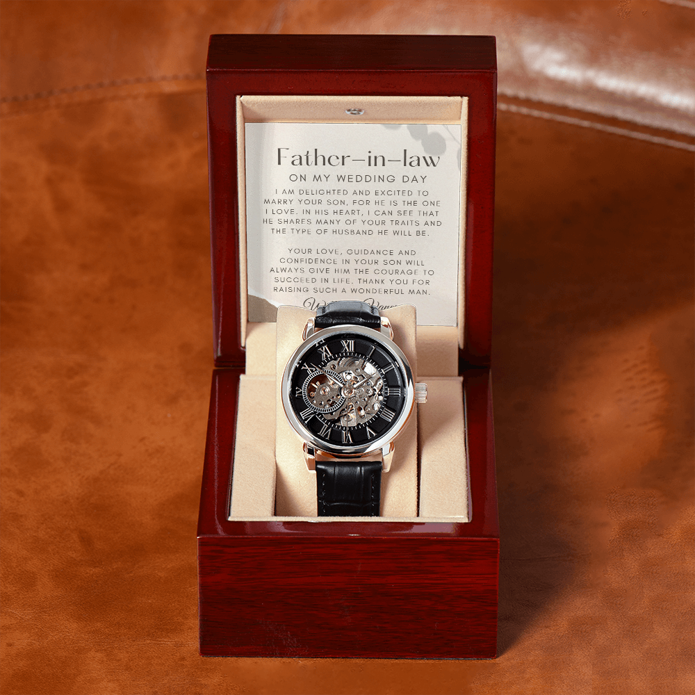 Gift for Future Father-in-Law on Wedding Day|Personalized Gift for Father-in-law from Bride|Wedding Day