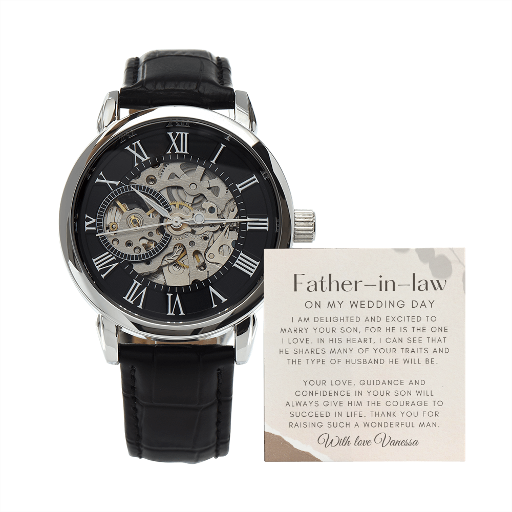 Gift for Future Father-in-Law on Wedding Day|Personalized Gift for Father-in-law from Bride|Wedding Day