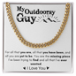 To My Outdoorsy Guy Necklace| Personalized Gift to HIm from Wife or Girlfriend|Birthday, Anniverary Christmas GIft