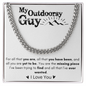 To My Outdoorsy Guy Necklace| Personalized Gift to HIm from Wife or Girlfriend|Birthday, Anniverary Christmas GIft