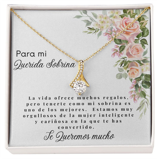 Sobrina gift - Regalo para sobrina - Regalo de cumpleaños para sobrina - Collar para sobrina - Niece gift - Aunt and niece necklace