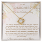 Daughter Necklace On her Wedding Day| Personalized Gift for Daughter from Mom| Wedding Day Gift