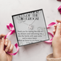 Mother of the Groom Necklace| Personalized Gift for Mother-in-law from Daughter-in-law| Wedding Day, Rehearsal Dinner Gift