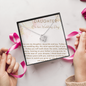 Daughter Necklace On her Wedding Day| Personalized Gift for Daughter from Mom| Wedding Day Gift