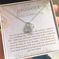 Daughter Necklace On her Wedding Day| Personalized Gift for Daughter from Mom| Wedding Day Gift