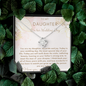 Daughter Necklace On her Wedding Day| Personalized Gift for Daughter from Mom| Wedding Day Gift