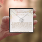 Daughter Necklace On her Wedding Day| Personalized Gift for Daughter from Mom| Wedding Day Gift