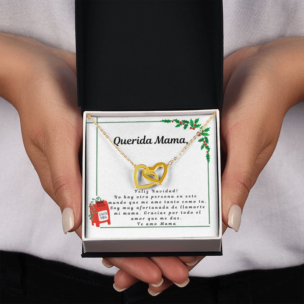 Regalos para Mama - Personalized necklace spanish - Letter to Mom with Heart Necklace - Mom Gifts from Daughter or Son in spanish, Daughter or Son regalo, Mama navidad regalo en español