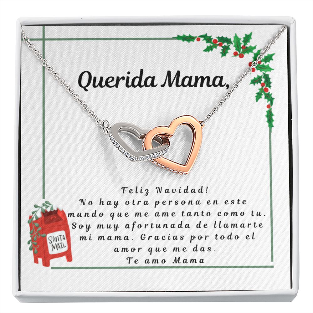 Regalos para Mama - Personalized necklace spanish - Letter to Mom with Heart Necklace - Mom Gifts from Daughter or Son in spanish, Daughter or Son regalo, Mama navidad regalo en español