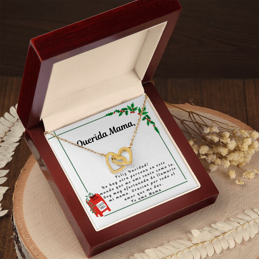 Regalos para Mama - Personalized necklace spanish - Letter to Mom with Heart Necklace - Mom Gifts from Daughter or Son in spanish, Daughter or Son regalo, Mama navidad regalo en español