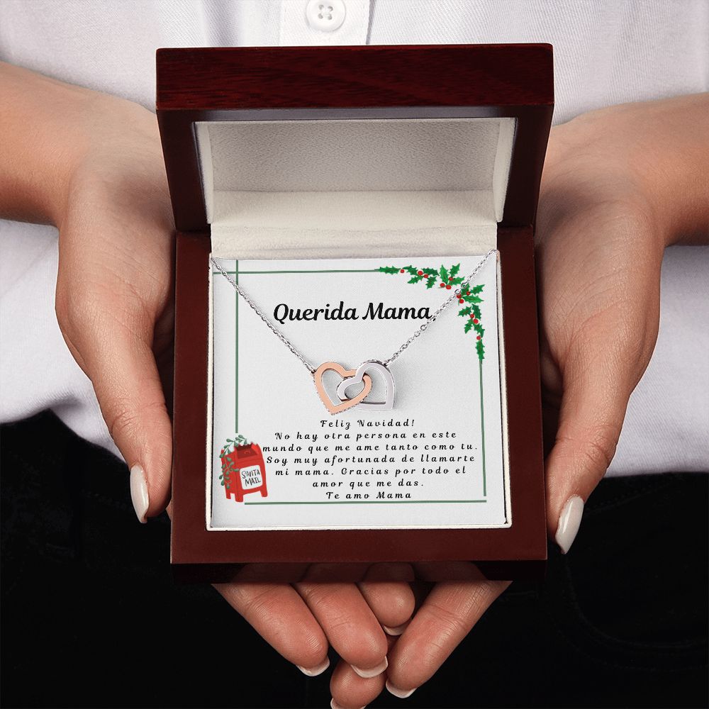 Regalos para Mama - Personalized necklace spanish - Letter to Mom with Heart Necklace - Mom Gifts from Daughter or Son in spanish, Daughter or Son regalo, Mama navidad regalo en español