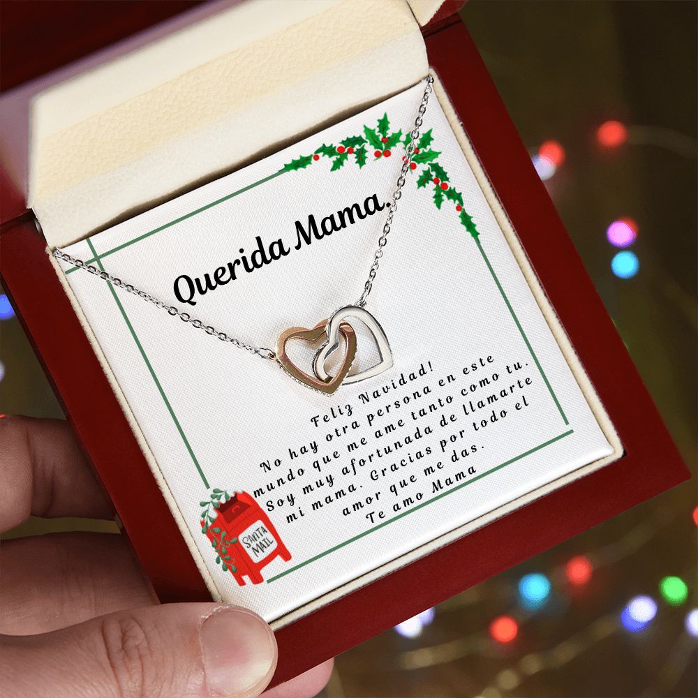 Regalos para Mama - Personalized necklace spanish - Letter to Mom with Heart Necklace - Mom Gifts from Daughter or Son in spanish, Daughter or Son regalo, Mama navidad regalo en español