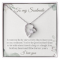 To my soulmate Necklace, personalized gift for Her, Anniversary Gift, Birthday Gift, Wedding Gift, Meaningful for Her