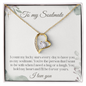 To my soulmate Necklace, personalized gift for Her, Anniversary Gift, Birthday Gift, Wedding Gift, Meaningful for Her