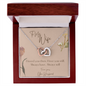To My Wife Happy Anniversary Cubic Zirconia Necklace, Wedding Anniversary Gifts Necklace for Wife, Gifts from Husband, Happy Anniversary