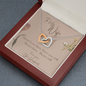 To My Wife Happy Anniversary Cubic Zirconia Necklace, Wedding Anniversary Gifts Necklace for Wife, Gifts from Husband, Happy Anniversary