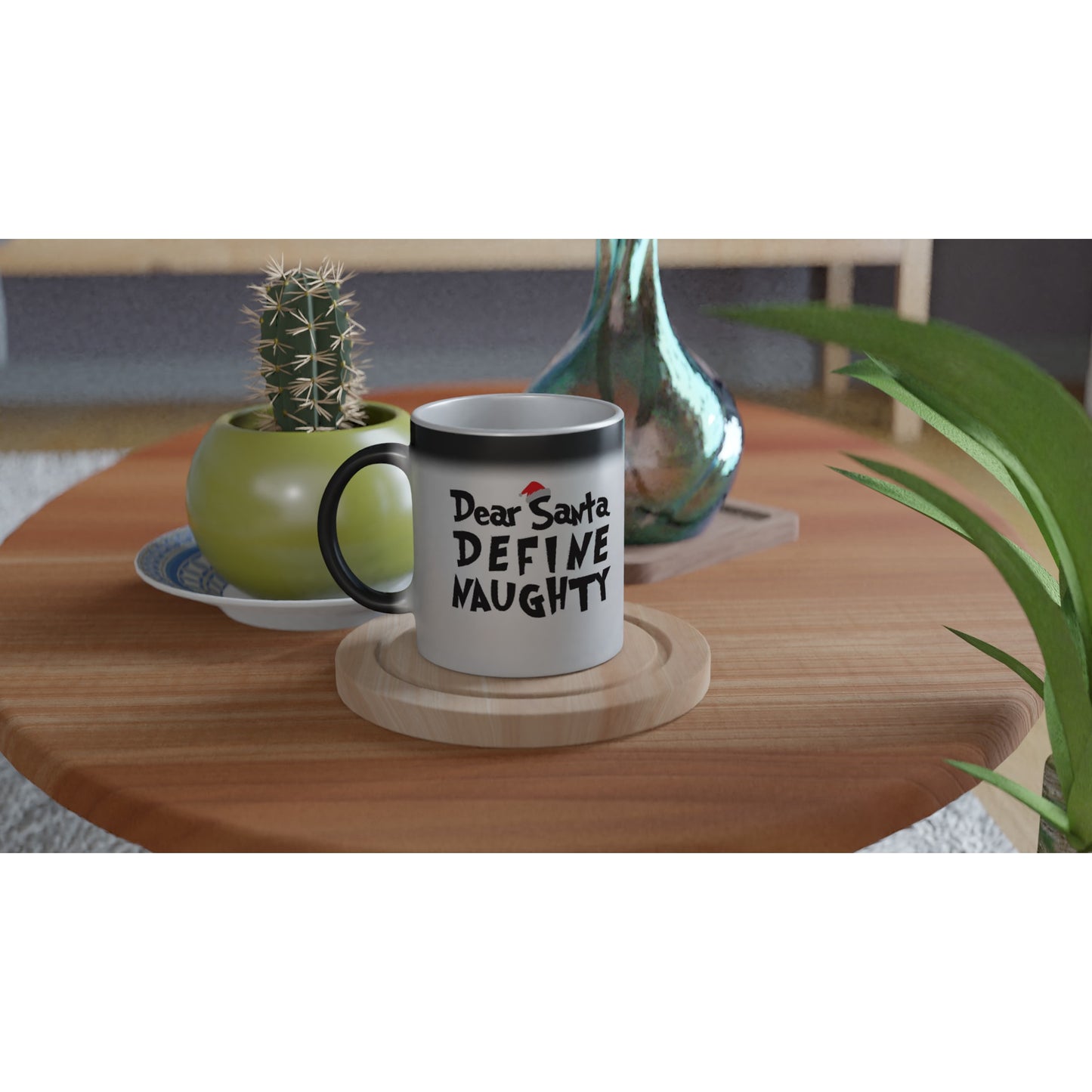 Dear Santa Mug, Magic Ceramic, Funny Christmas Mug, Xmas Holiday magic Ceramic Coffee Mug, Secret Santa Gift for Men or Women, Christmas Gift