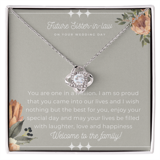 Future Sister-in-Law Necklace One in a Million| Personalized Gift for Sister-in-law| Wedding Gift